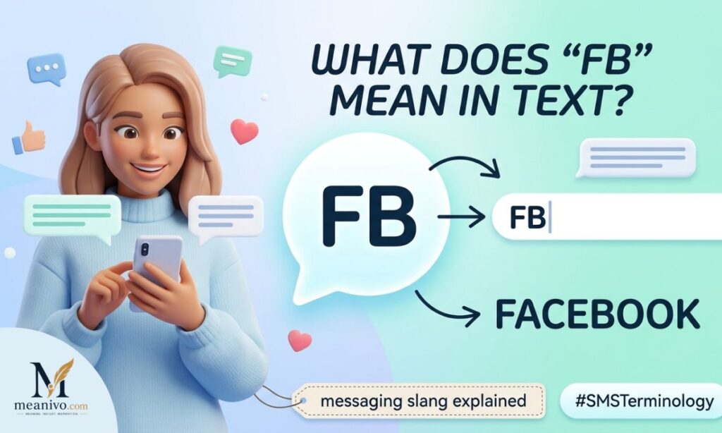 FB mean in text