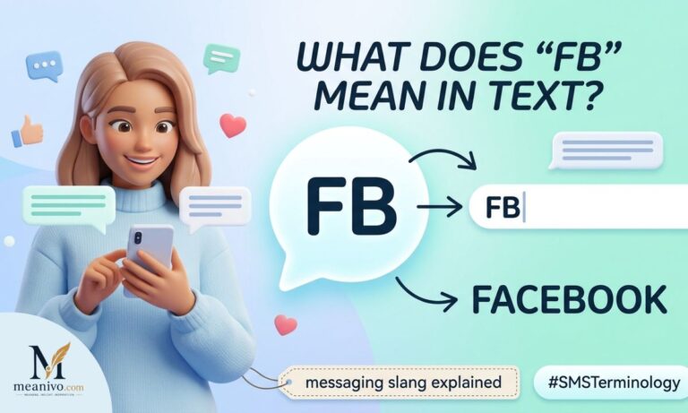 FB mean in text