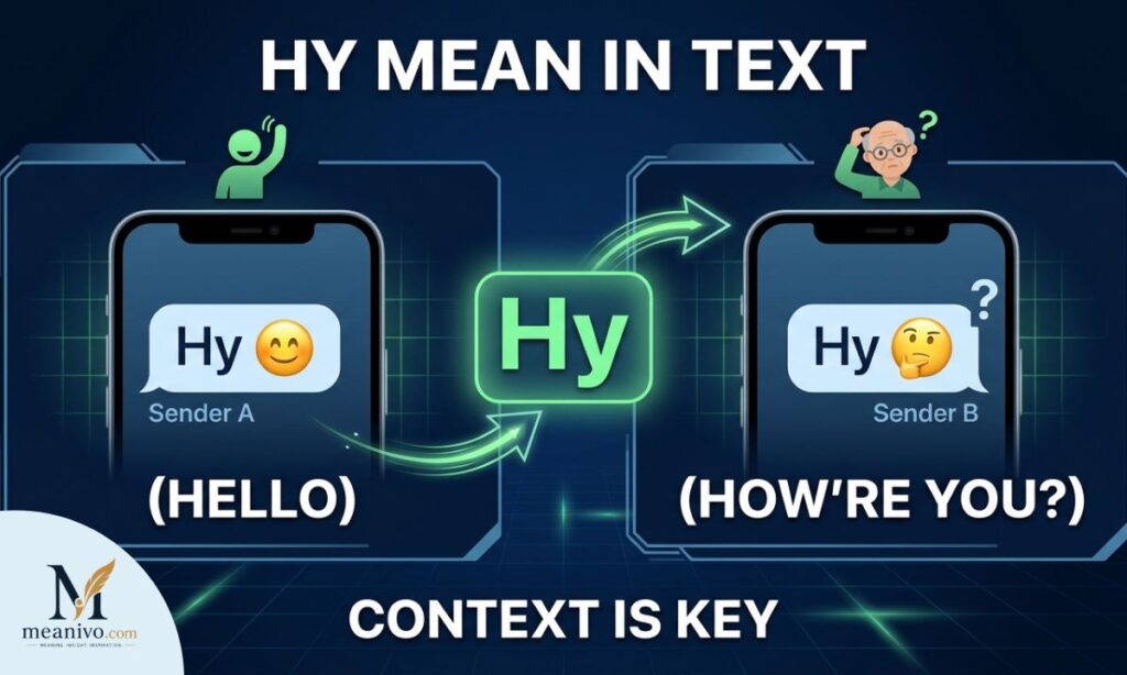 Hey and Hy mean in text